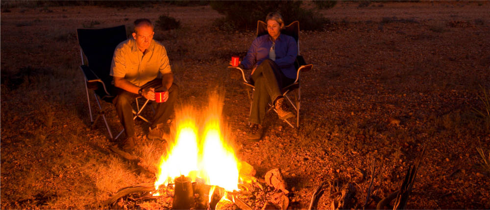 Lagerfeuer im Golden Outback