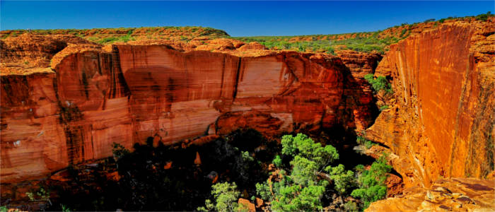 Bergformation im roten Zentrum