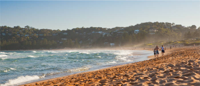 Sandstrand in New South Wales
