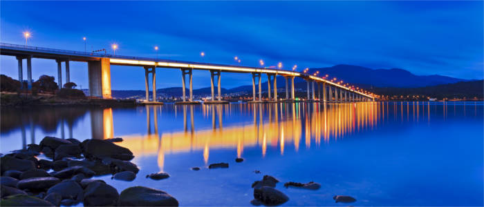 Brücke nahe der Hauptstadt Tasmaniens