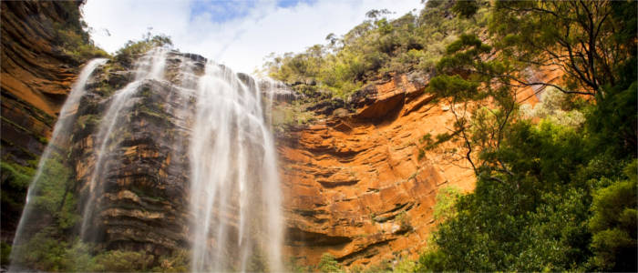 Wasserfall in den Blue Mountains