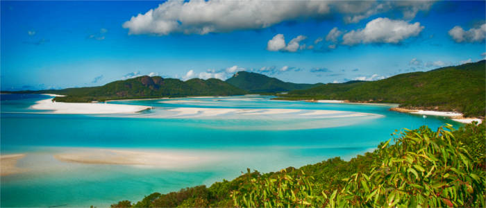 Berühmter Strand auf den Whitsunday Islands