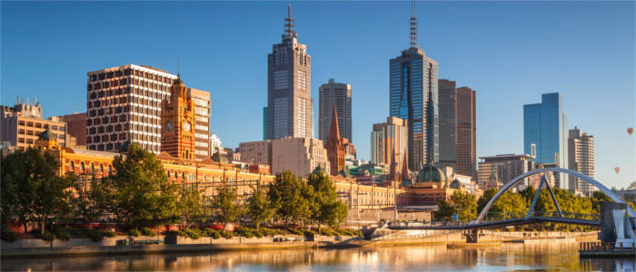 Blick auf Melbourne