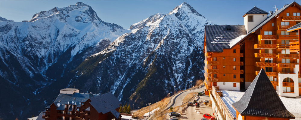 Ein Skiort in Frankreich