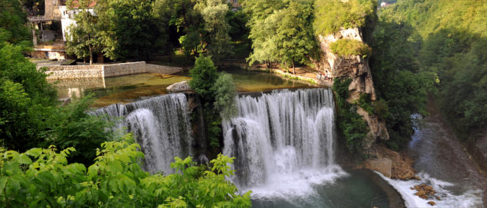 Jajce-Wasserfall in Bosnien und Herzegowina