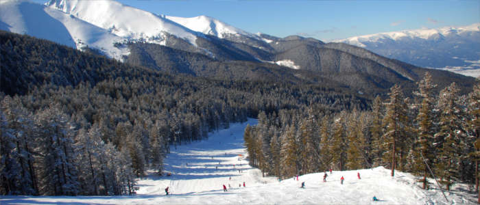 Wintersportgebiet Bansko in Bulgarien
