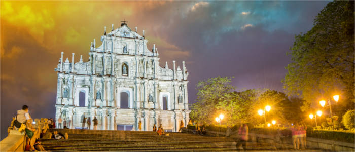 Berühmte Ruine in Macao