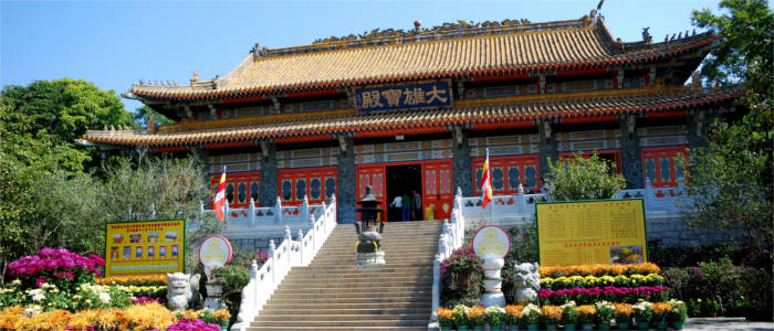 Buddhismus-Kloster in Hongkong