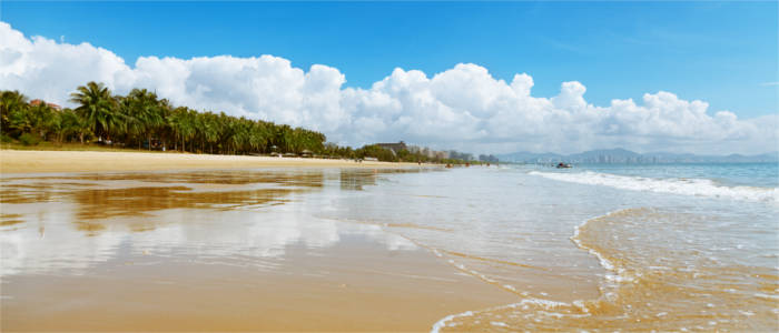 Beliebte Bucht auf Hainan