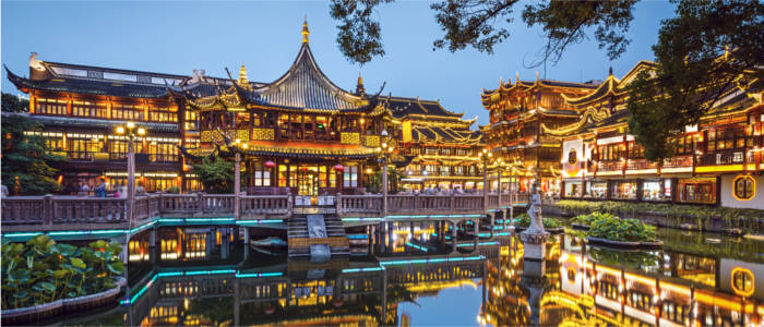 Asiatische Gartenkunst in Shanghai