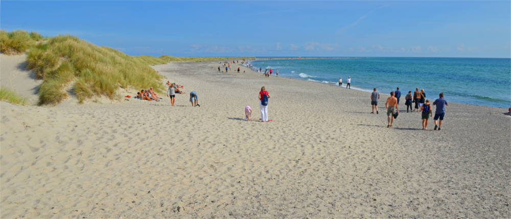 Spaziergang am Strand in Nordjütland
