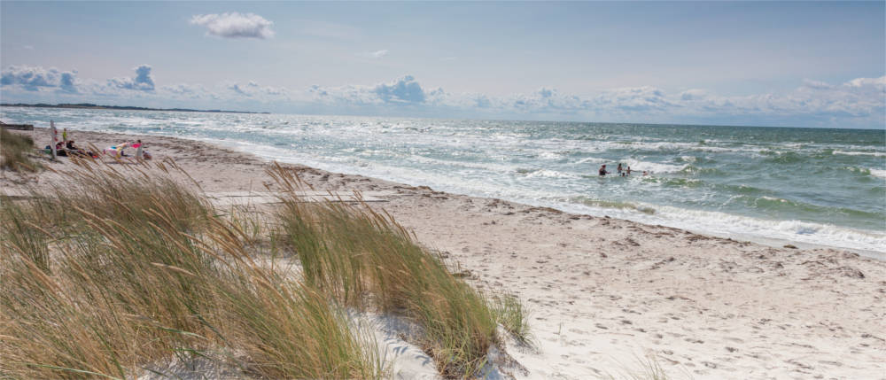 Beliebter Strand in Dänemark