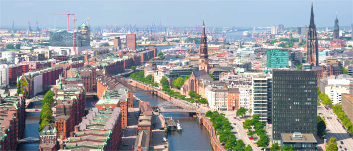 Blick über Hamburg