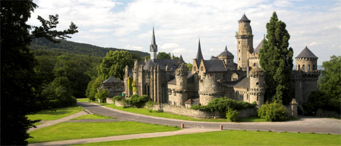 Eine Burg in Hessen
