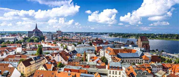Blick über Rostock