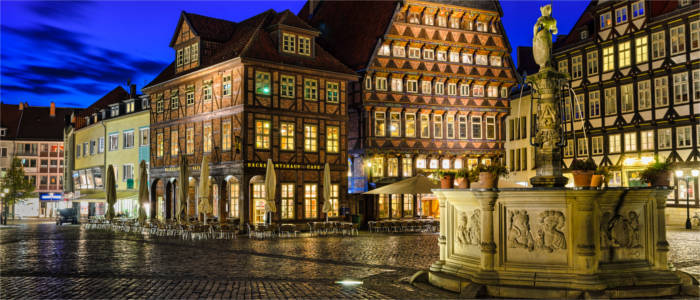 Hildesheim bei Nacht