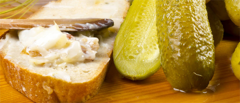 Spreewaldgurken und Brot