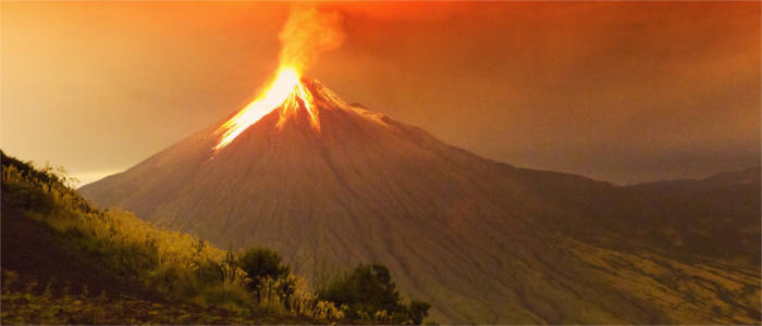 Aktive Vulkane in Ecuador