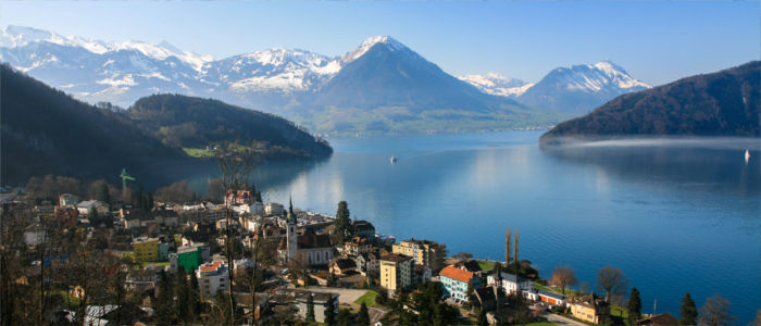 Genfersee in Europa