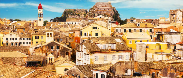 Die Altstadt von Kerkyra auf Korfu