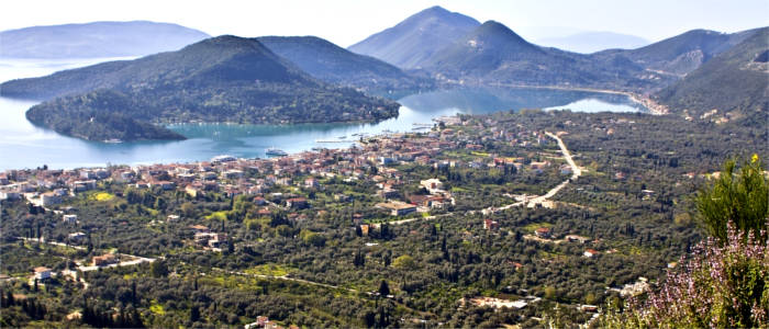 Blick über die Insel Lefkada