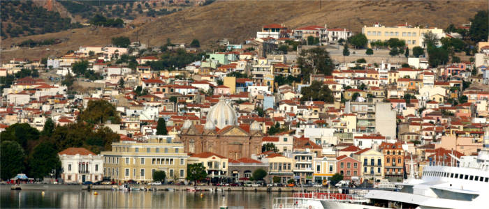 Der Hauptort von Lesbos