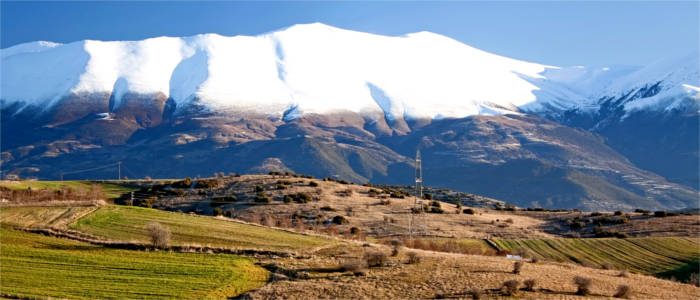 Der Berg Olymp in Griechenland