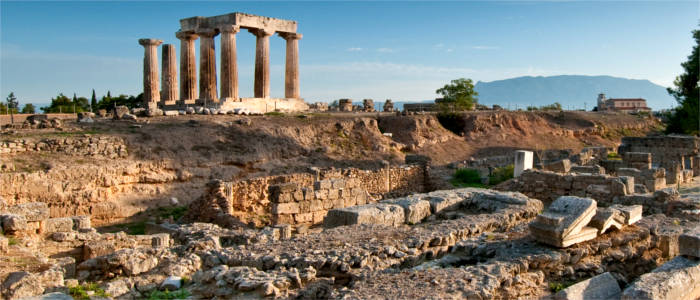 Tempel des Apollo auf dem Peloponnes
