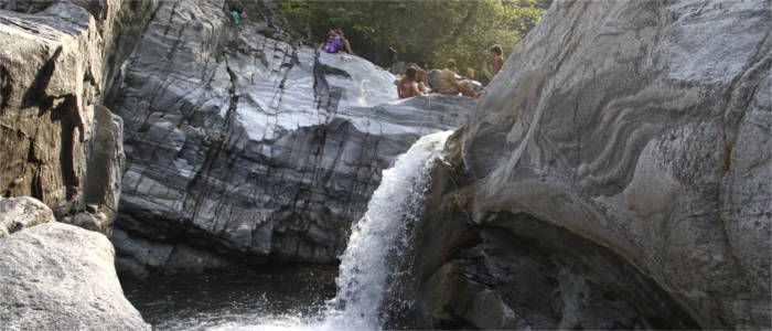 Naurschönheit Samothraki mit Wasserfall
