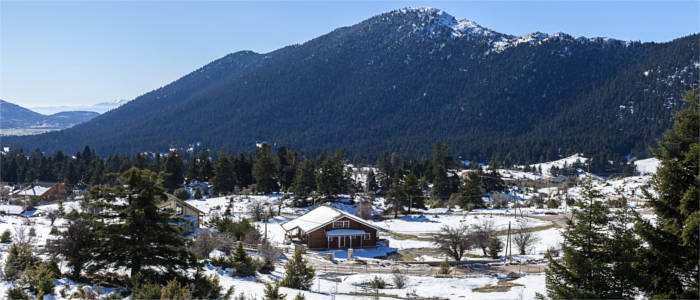 Skiresort in Zentralgriechenland