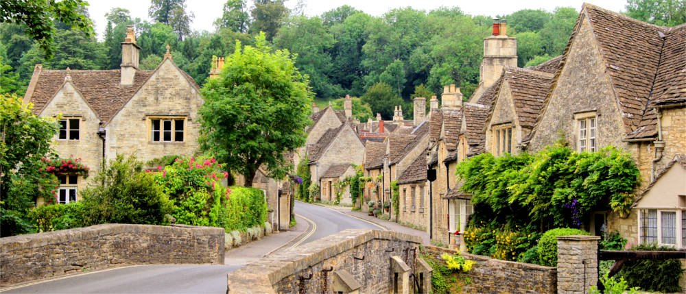 Steinhäuser in Castle Combe