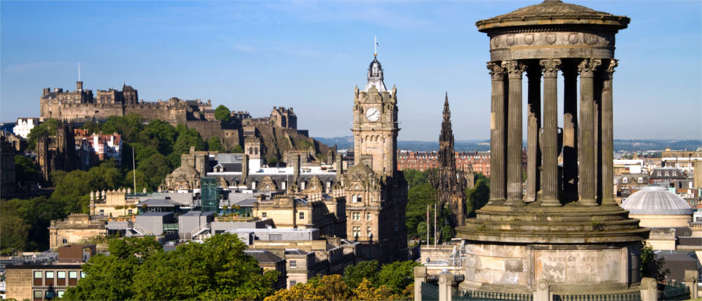 Blick über die schottische Hauptstadt