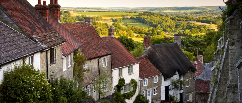 Gold Hill in Dorset