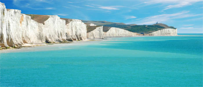 Küste von East Sussex in Großbritannien