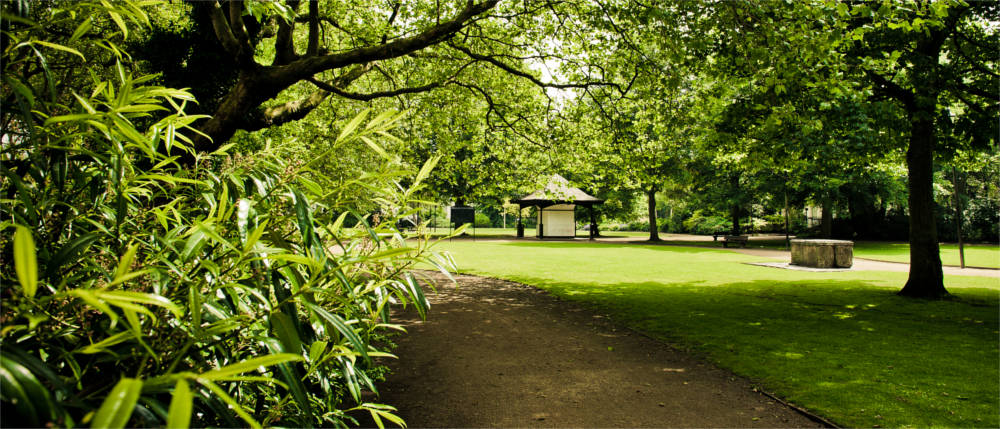 Blick auf den Falkner Square