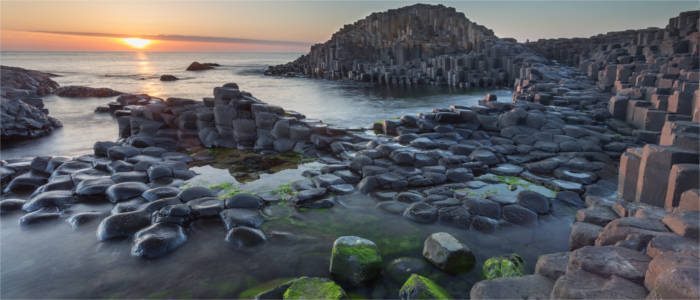 Berühmte Küste in Antrim