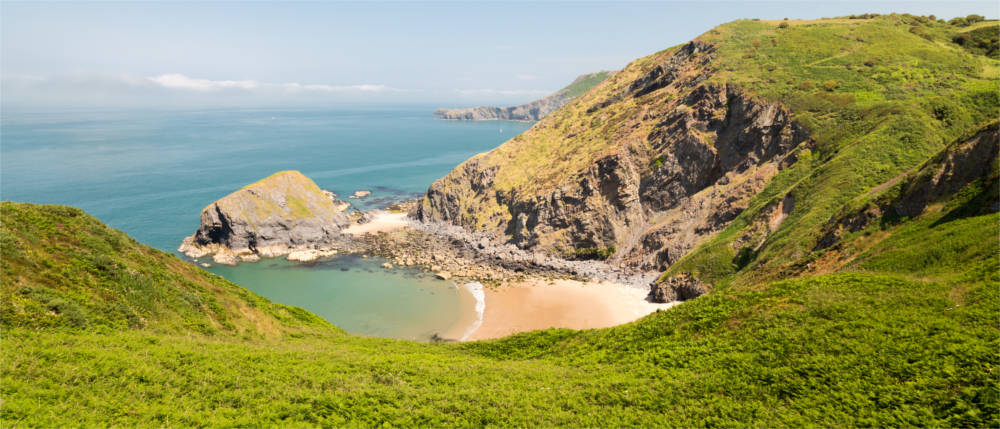 Küstenlandschaft in Wales