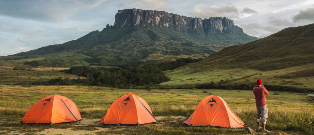 Mit dem Zelt im Bergland von Guyana