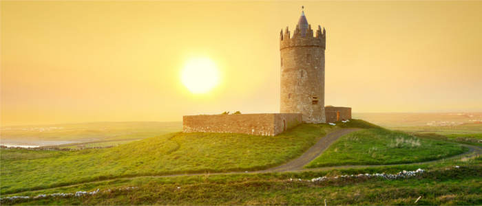 Irlands Schloss Doonagore in Clare