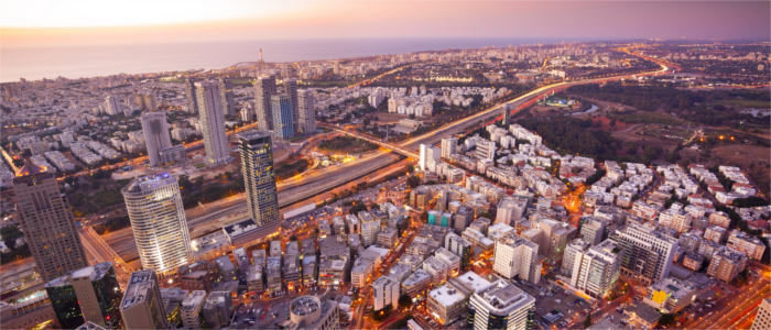 Tel Aviv-Jaffa am Mittelmeer