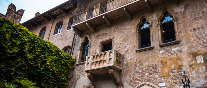 Berühmter Balkon in Venetien