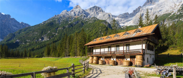 Bauernhaus in den Alpen