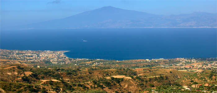 Ausblick vom Gebirgsmassiv Aspromonte