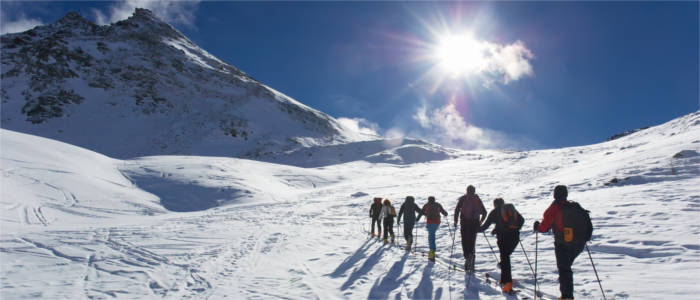 Wintersport in den Alpen