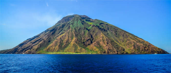 Berühmter Vulkan auf den Liparischen Inseln