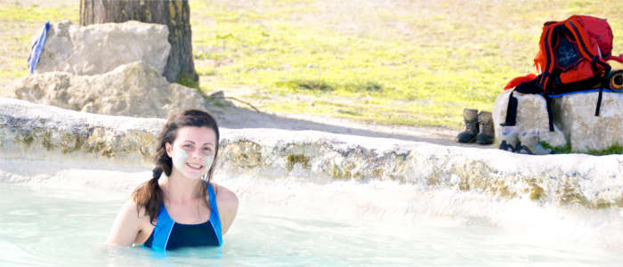 Entspannung in einer Therme im Latium
