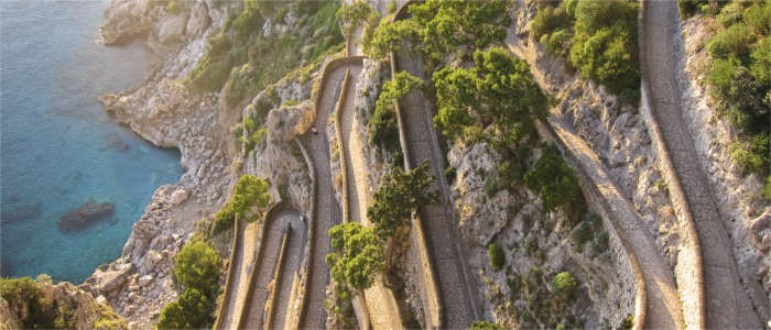 Berühmter Weg auf Capri