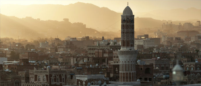 Hauptstadt Sanaa in Jemen