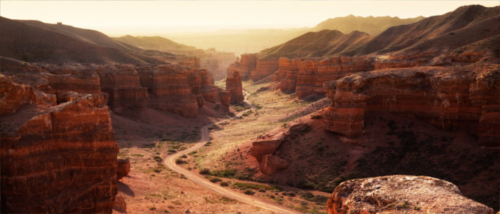 Charyn Canyon in Kasachstan