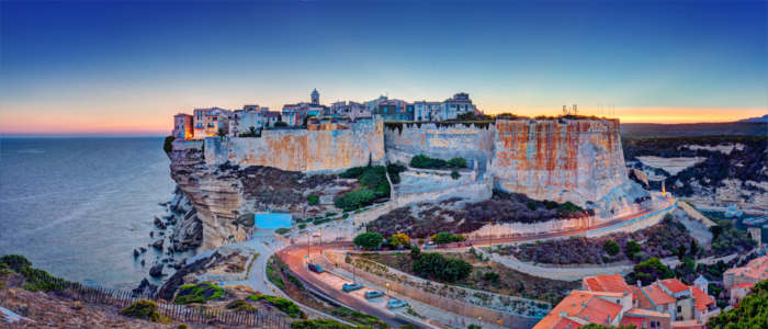 Stadt Bonifacio auf Korsika